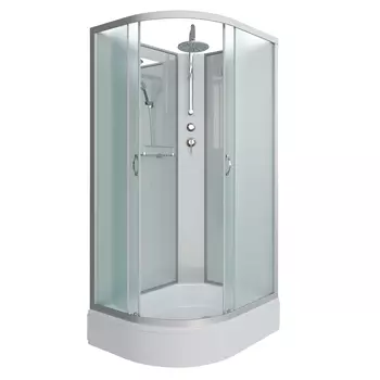 Душевая кабина Niagara Classic 339744RBKT стекло матовое, профиль серебро