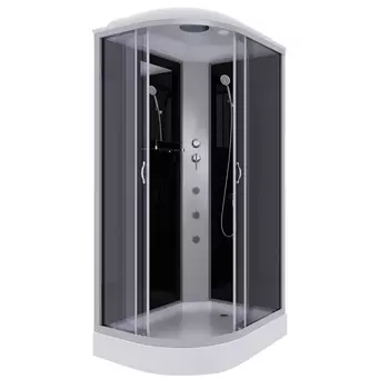 Душевая кабина Niagara Classic 35121433RG стекло тонированное, профиль серебро