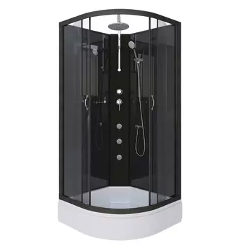 Душевая кабина Niagara Classic 65011434BKTG стекло тонированное, профиль черный