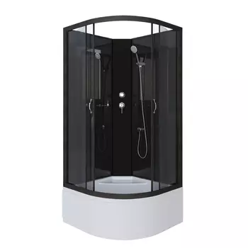 Душевая кабина Niagara Classic 65081434BK стекло тонированное, профиль черный