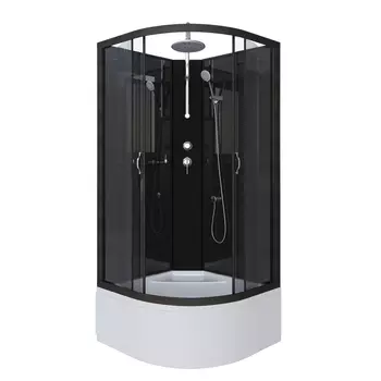 Душевая кабина Niagara Classic 65081434BKT стекло тонированное, профиль черный