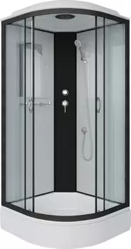 Душевая кабина Niagara Classic 67021414 NG-6702-14 100x100x215, стекло прозрачное, профиль черный