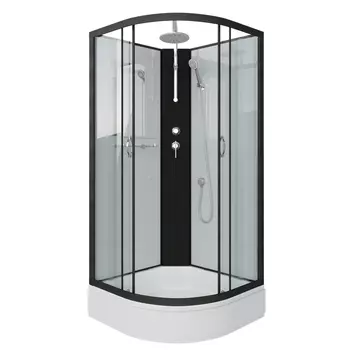 Душевая кабина Niagara Classic 67021414BKT стекло прозрачное, профиль черный