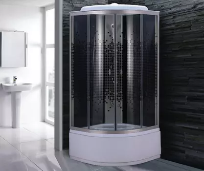 Душевая кабина Niagara Eco 7507 80х80х215 стекло мозаика