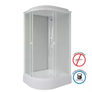 Душевая кабина Niagara Promo P120/80/26R/MT белый ,профиль белый