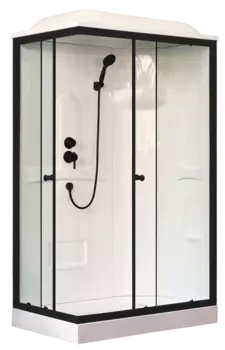 Душевая кабина Royal Bath HP RB8120HP1-M-BL-R профиль черный, стекло матовое