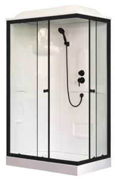 Душевая кабина Royal Bath HP RB8120HP1-M-BL-L профиль черный, стекло матовое