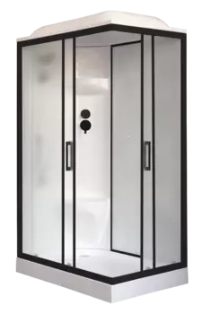 Душевая кабина Royal Bath НР RB8120HP6-WC-BL-L профиль черный, стекло матовое