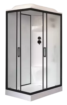 Душевая кабина Royal Bath НР RB8120HP6-WC-BL-R профиль черный, стекло матовое