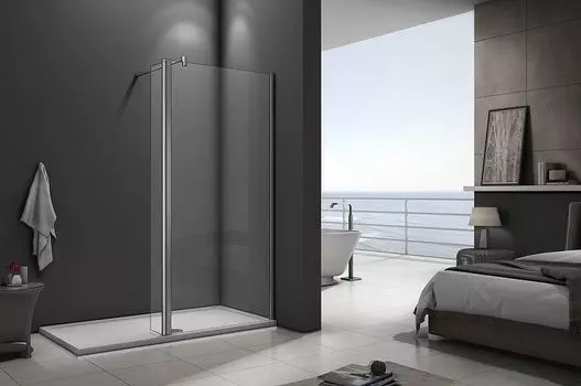 Душевая перегородка 80 см Good Door Walk In SP2-80-C-CH ВИ00024 стекло прозрачное