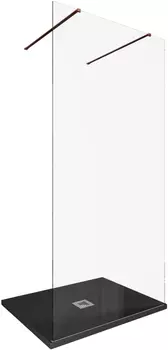 Душевая перегородка Allen Brau Infinity 2 100 3.21041.60 медь браш