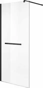 Душевая перегородка Niagara Nova 90 NG-681-90BLACK, профиль черный, стекло прозрачное