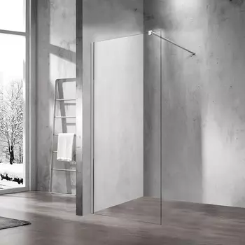 Душевая перегородка Vincea Walk-In VSW-1H120CL, стекло прозрачное, профиль хром