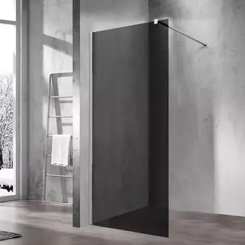 Душевая перегородка Vincea Walk-In VSW-1H800CG, стекло тонированное, профиль хром