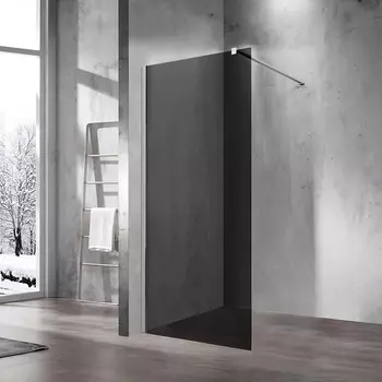 Душевая перегородка Vincea Walk-In VSW-1H900CG, стекло тонированное, профиль хром