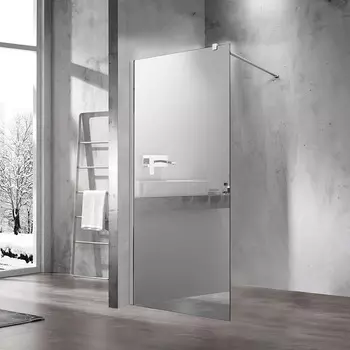 Душевая перегородка Vincea Walk-In VSW-1H900MR, стекло зеркальное, профиль хром