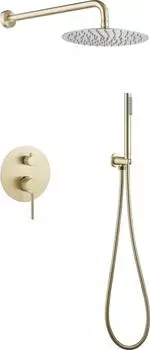 Душевая система Abber Emotion AF8818G, золото матовое
