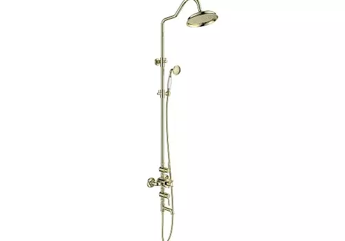 Душевая система Aquatek Классик AQ2543PG термостат, золото