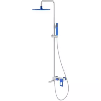 Душевая система Boheme Q 148-WUW синий, белый