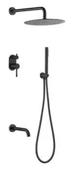 Душевая система Boheme Uno 464-2-B черный