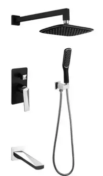 Душевая система Boheme Venturo 374-B-2 хром, черный