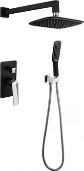 Душевая система Boheme Venturo 374-B, чёрный/хром