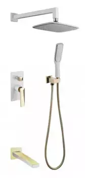 Душевая система Boheme Venturo 384-W-2 золото,белый