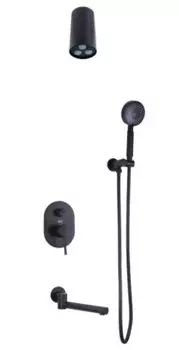 Душевая система Bronze de Luxe Scandi 14582-501B черный