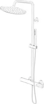 Душевая система Gattoni Circle Two 9195/PDBO, белый матовый