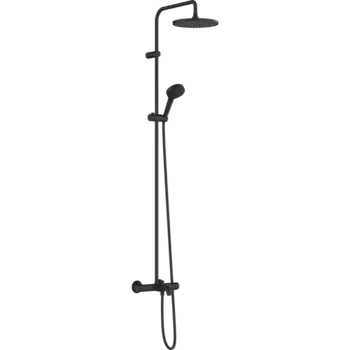 Душевая система Hansgrohe Vernis Blend 26899670 термостатическая, черный матовый
