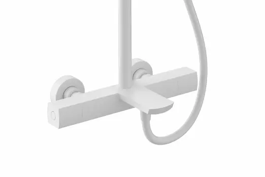 Душевая система Kaiser Cube 01382-4 термостат, белый