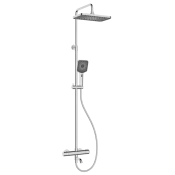Душевая система Kaiser Vita 43182 термостат, хром, белый