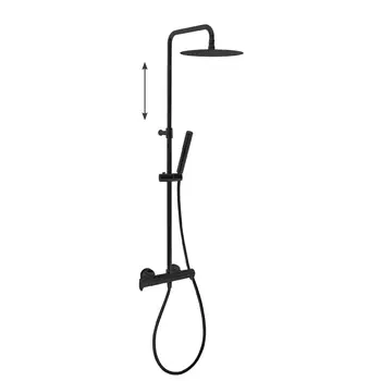 Душевая система RamonSoler Alexia 365402RM250NM черный матовый, термостат