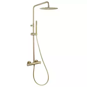 Душевая система RamonSoler Odisea joya 595401RM300OC золото брашированное, термостат