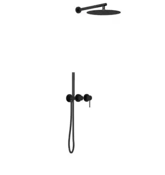 Душевая система Vincea Groove VSFW-4G01MB двухрежимная, чёрный матовый