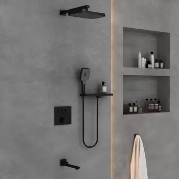 Душевая система Vincea VSFW-4311RMB, черный матовый