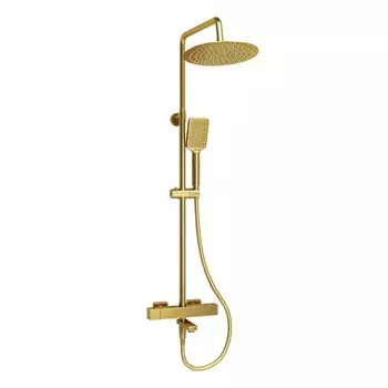 Душевая система Wasserkraft A199.259.201.BG Thermo, золото матовое