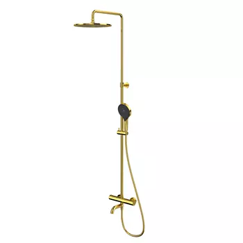Душевая система Whitecross Y Y1234TOPGL термостат, золото
