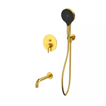 Душевая система Whitecross Y YSET06TOPGLB золото брашированное