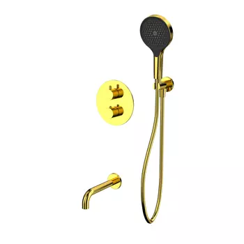 Душевая система Whitecross Y YSET10TOPGL термостат, золото