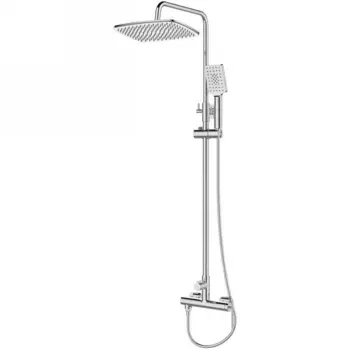 Душевая стойка BelBagno Acqua ACQUA-DOCM-CRM, хром