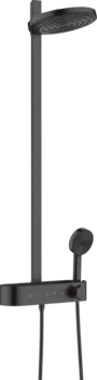 Душевая стойка Hansgrohe Pulsify Showerpipe 260 2jet 24240670 с термостатом, матовый чёрный