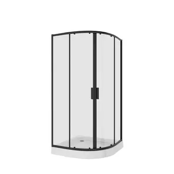 Душевое ограждение Niagara Nova 68070811BLACK стекло прозрачное, профиль черный