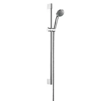 Душевой гарнитур Hansgrohe Crometta 85 Vario 27762000, штанга 90 см, корпус хром, лицевая часть серая