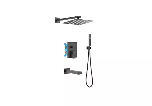 Душевой комплект Aquatek Либра AQ1673MB черный