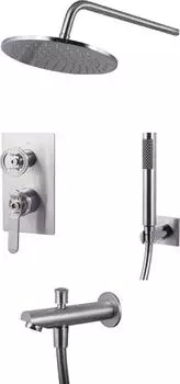 Душевой комплект Bronze de Luxe 1760's Loft 6630CC С ВНУТРЕННЕЙ ЧАСТЬЮ, хром