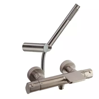 Душевой комплект RamonSoler Alexia 363901DNC с душевым гарнитуром, термостат, никель брашированный