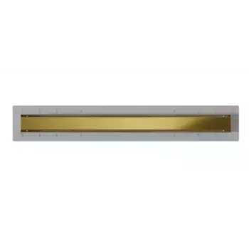 Душевой лоток CK Drain, 60 см, с щелевой решеткой, с рамкой, золото, AQCP11-60 Plain GOLD