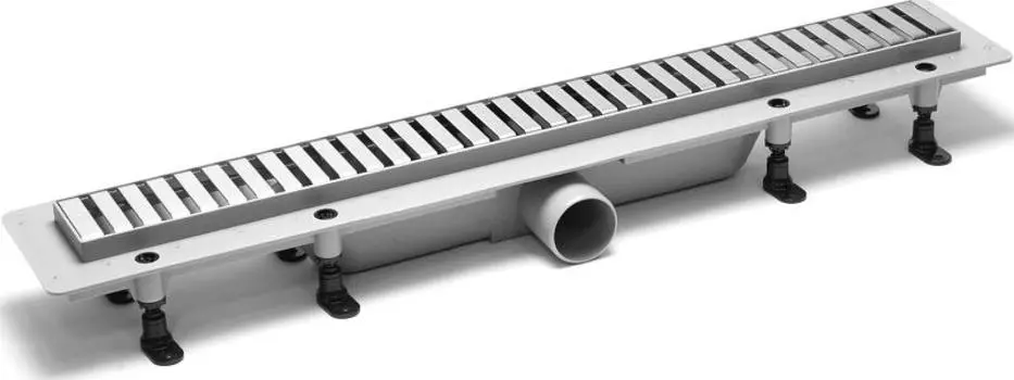 Душевой лоток PlastBrno Design 3 75 см SZA3750 с решеткой, хром