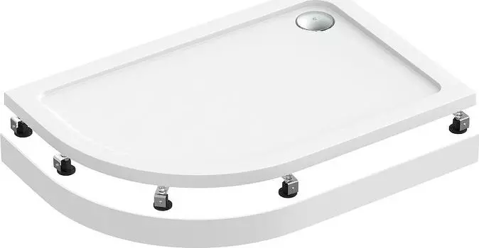 Душевой поддон Bas Раунд 120x80 ПН00070 правый, белый